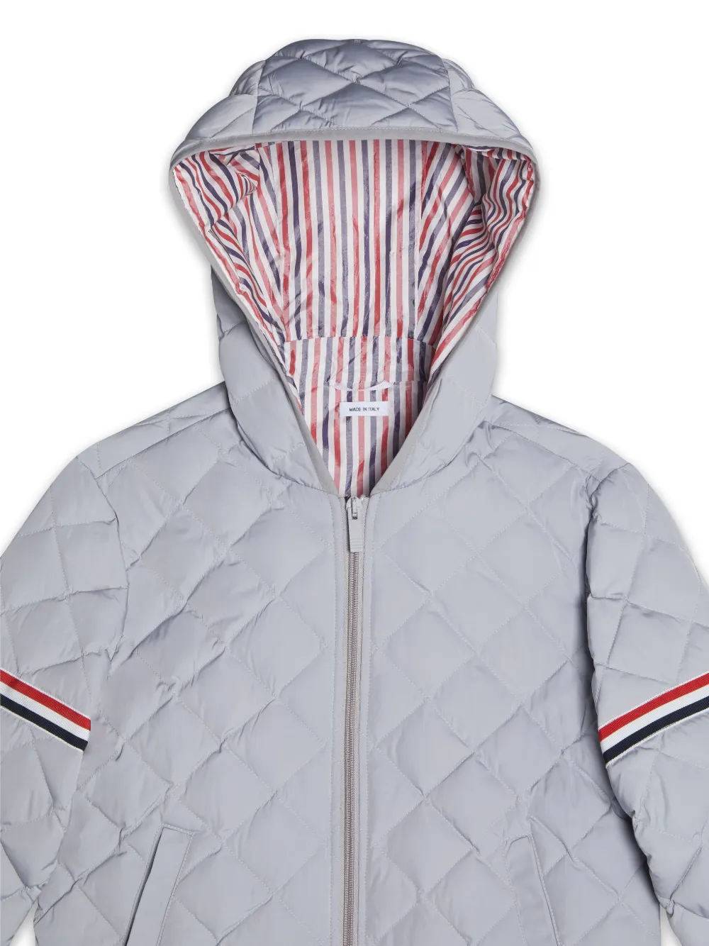 Thom Browne Kids Gevoerd jack Grijs