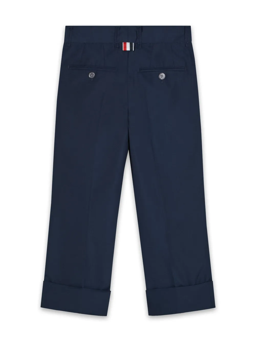 Thom Browne Kids pressed-crease trousers - Blauw