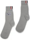 Thom Browne Hector-jacquard socks - Grey