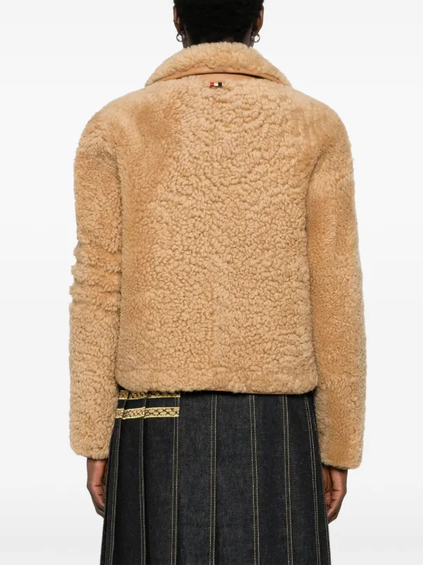 Thom Browne ムートンジャケット | ブラウン | FARFETCH JP