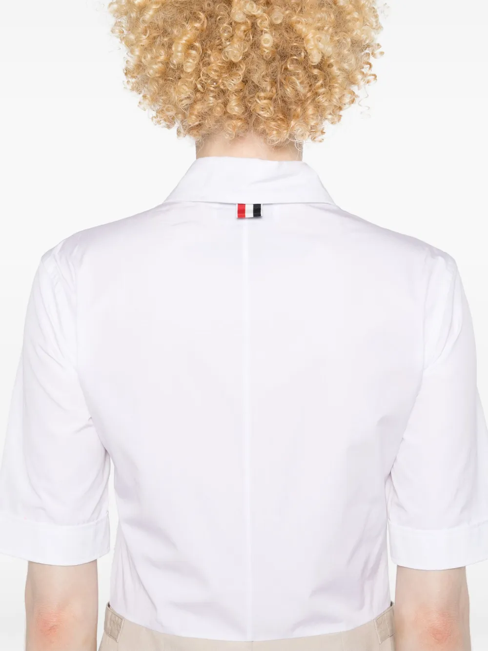 Thom Browne Blousejurk met colourblocking Wit