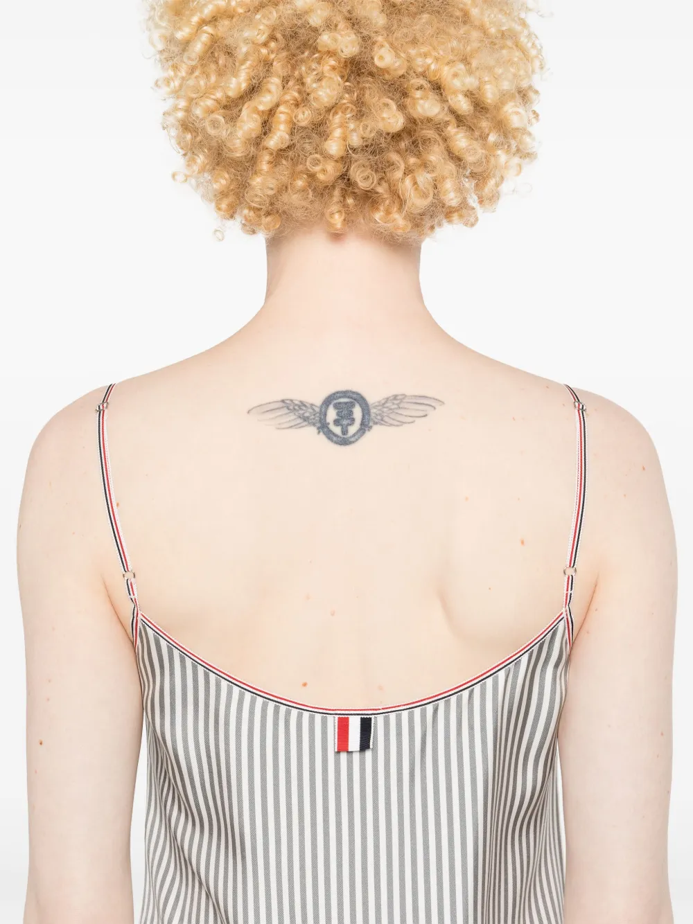 Thom Browne Geplooide jurk Grijs
