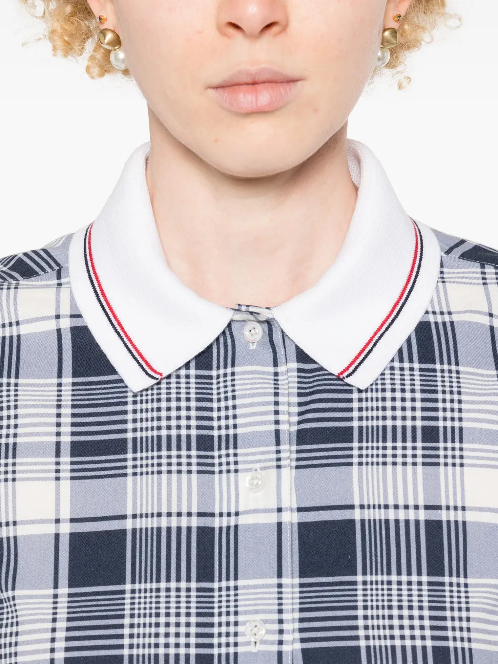Thom Browne Blousejurk met ceintuur Blauw
