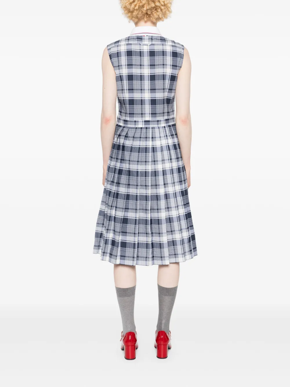 Thom Browne Blousejurk met ceintuur Blauw