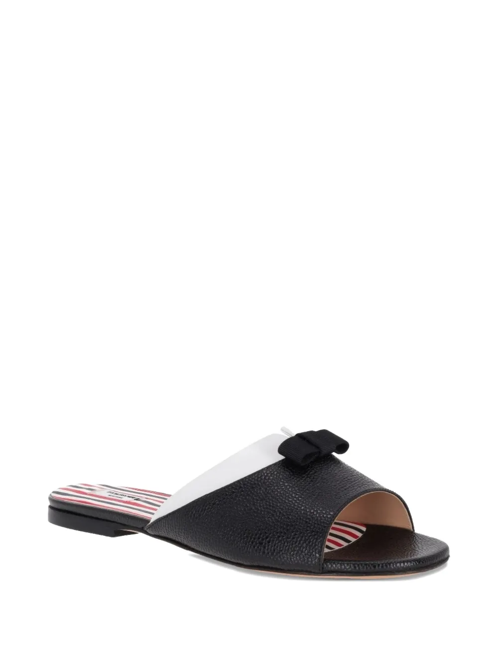 Thom Browne Beis Flat Sandals In Black