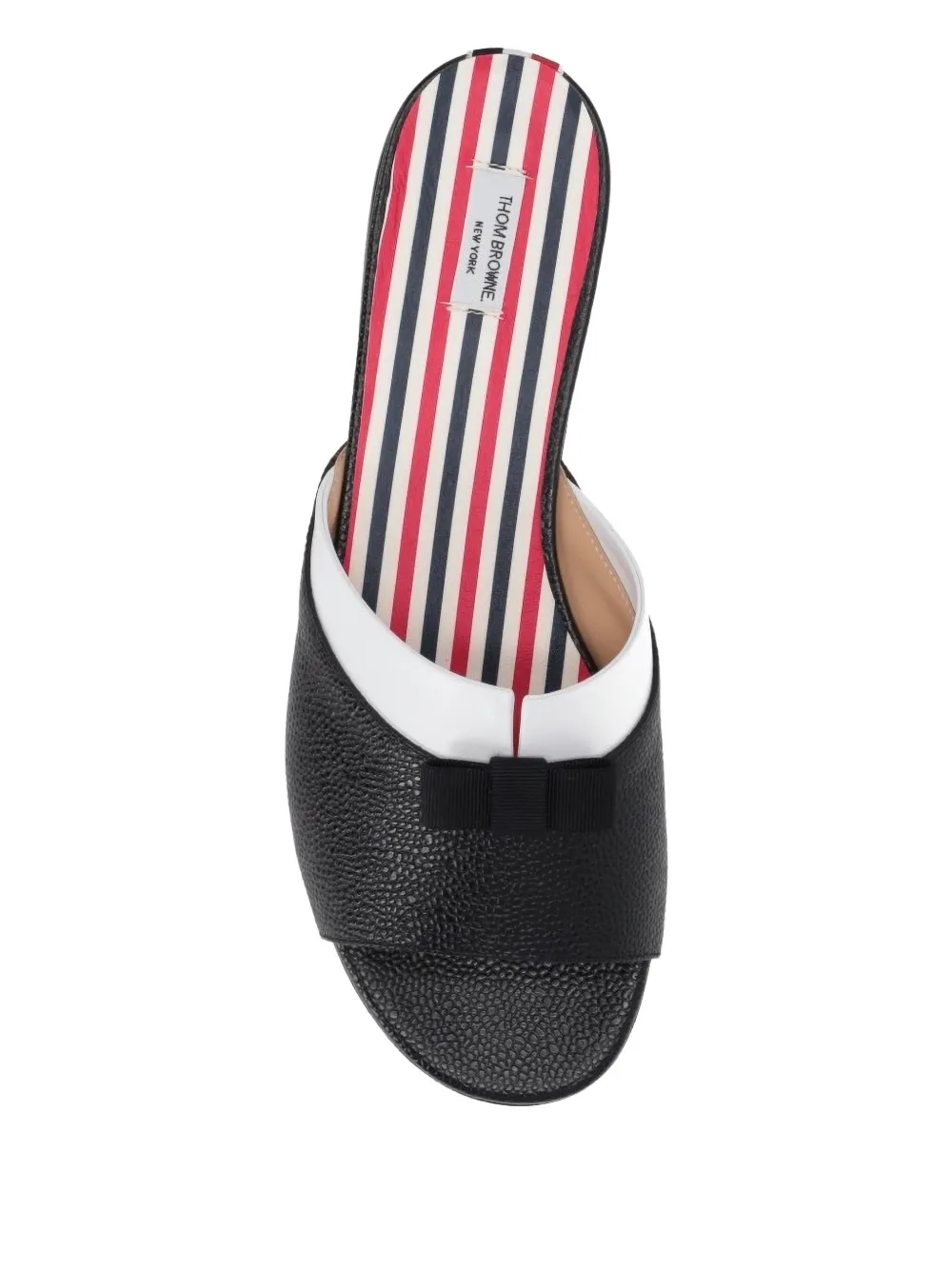 Thom Browne Beis platte sandalen Zwart