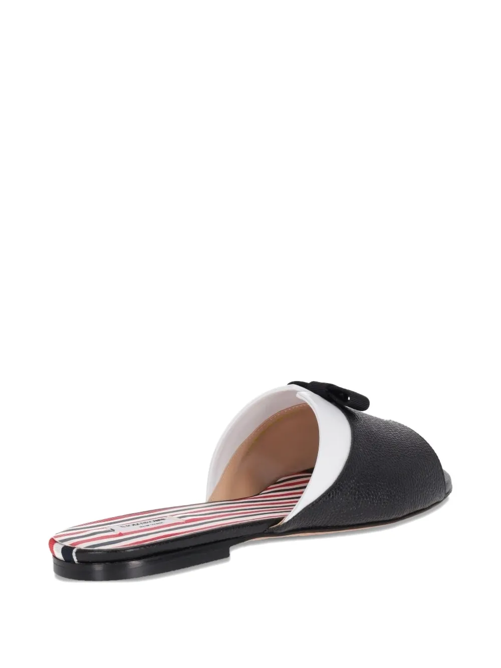 Thom Browne Beis Flat Sandals In Black