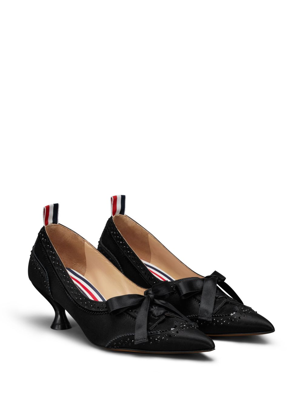 Thom Browne 50 mm pumps verfraaid met kristallen - Zwart