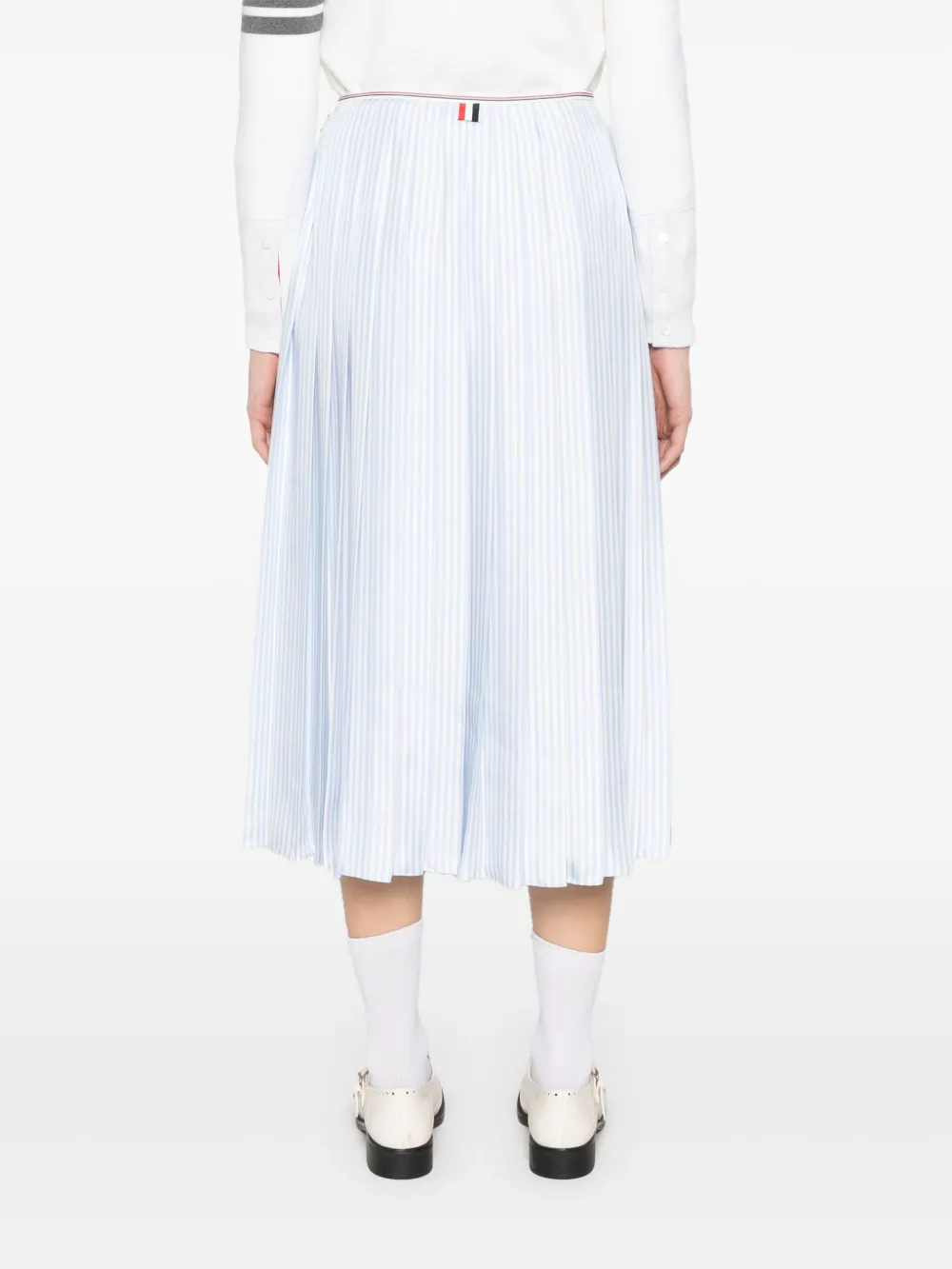 Thom Browne Gestreepte midi-rok Blauw