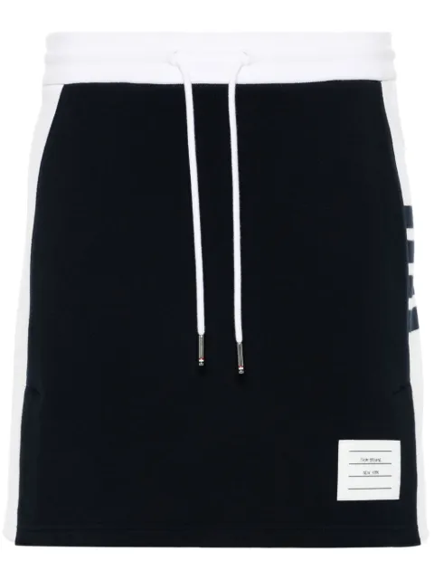 Thom Browne falda corta con motivo 4 Bar