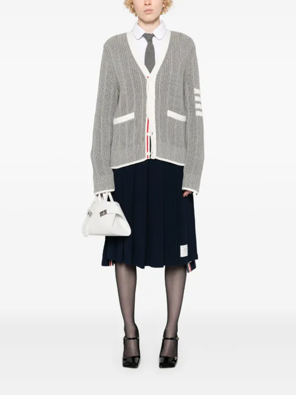Thom Browne シェブロンニット スカート | ブルー | FARFETCH JP