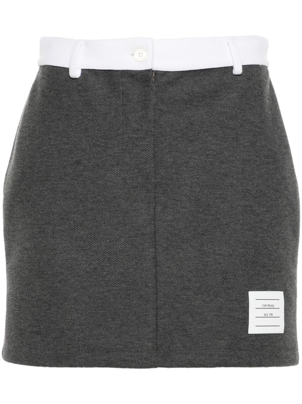 logo-patch mini skirt