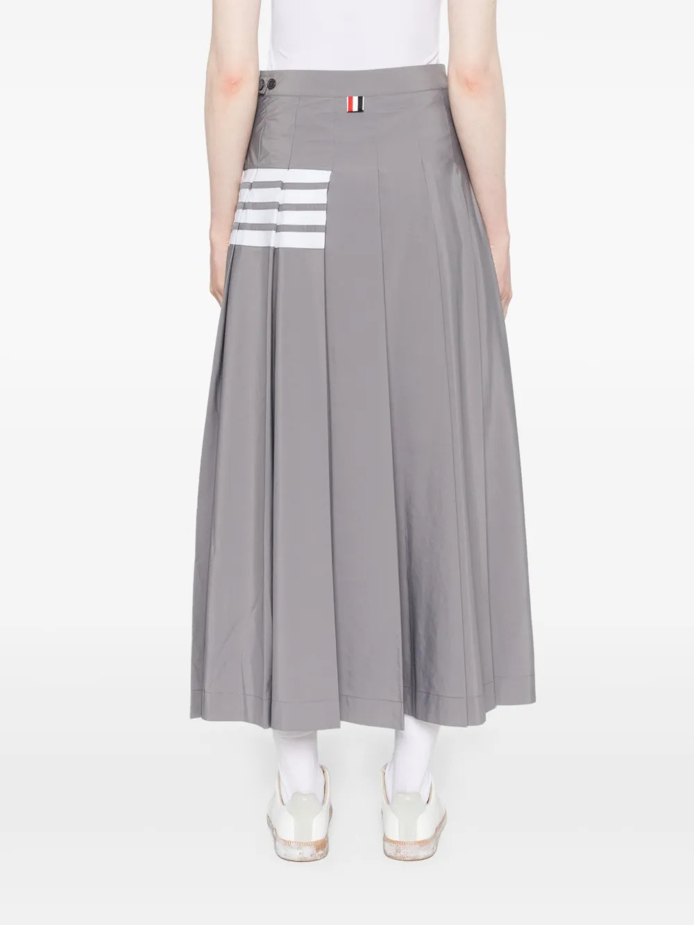 Thom Browne Midi-rok met plooien Grijs