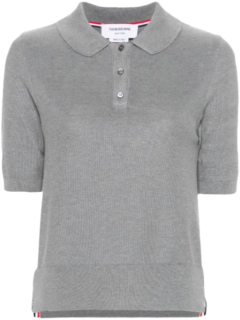 Thom Browne Polo con dettaglio a righe