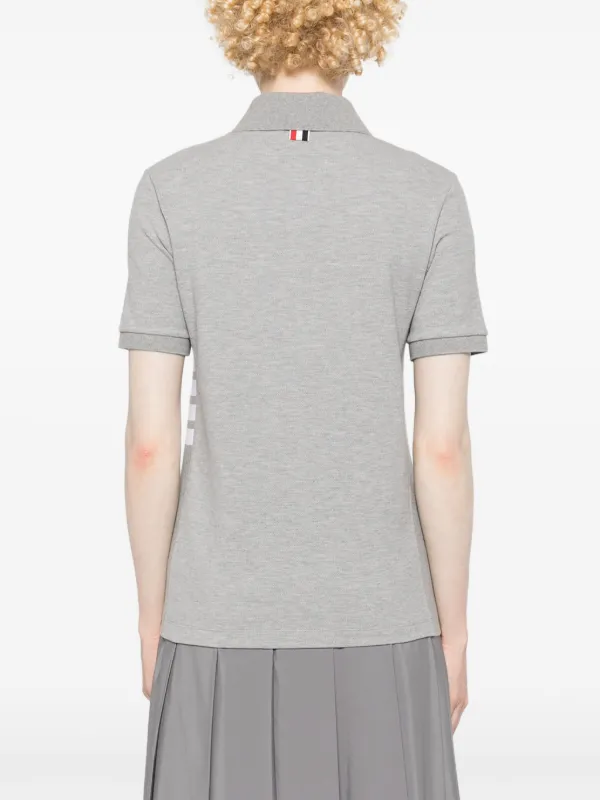 Thom Browne ストライプディテール ポロシャツ | ブルー