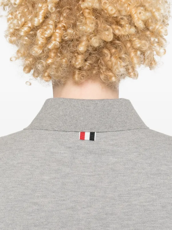 Thom Browne ストライプ ポロシャツ | グレー | FARFETCH JP
