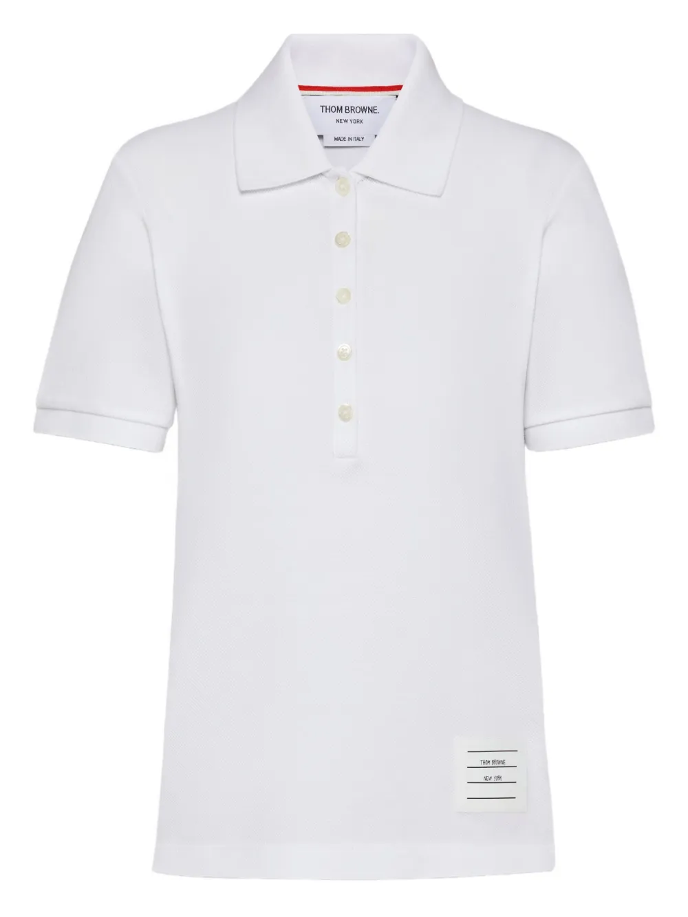Thom Browne short-sleeve polo shirt - ホワイト Thom Browne short-sleeve polo shirt - ホワイト
