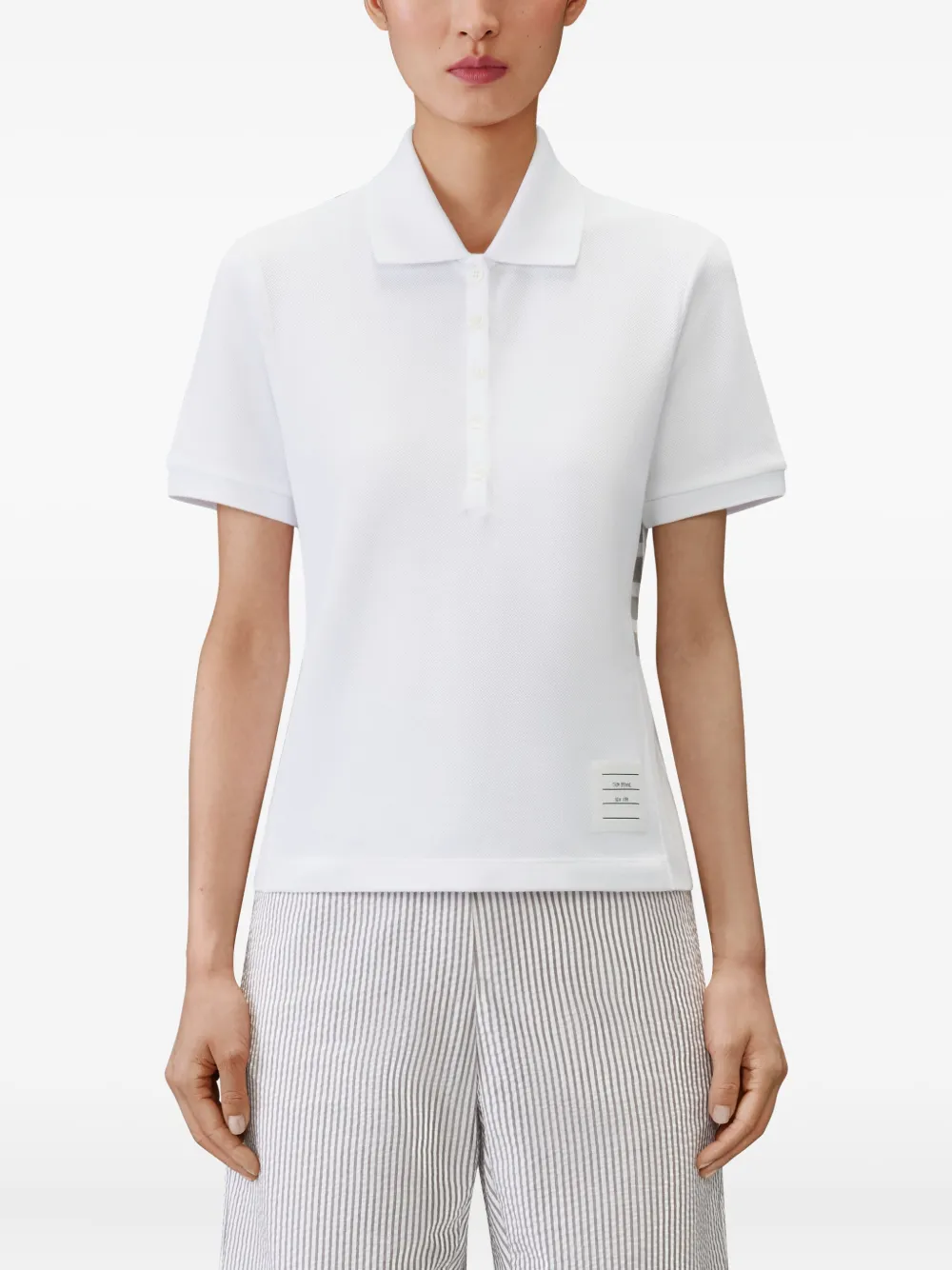 Thom Browne Poloshirt met korte mouwen Wit