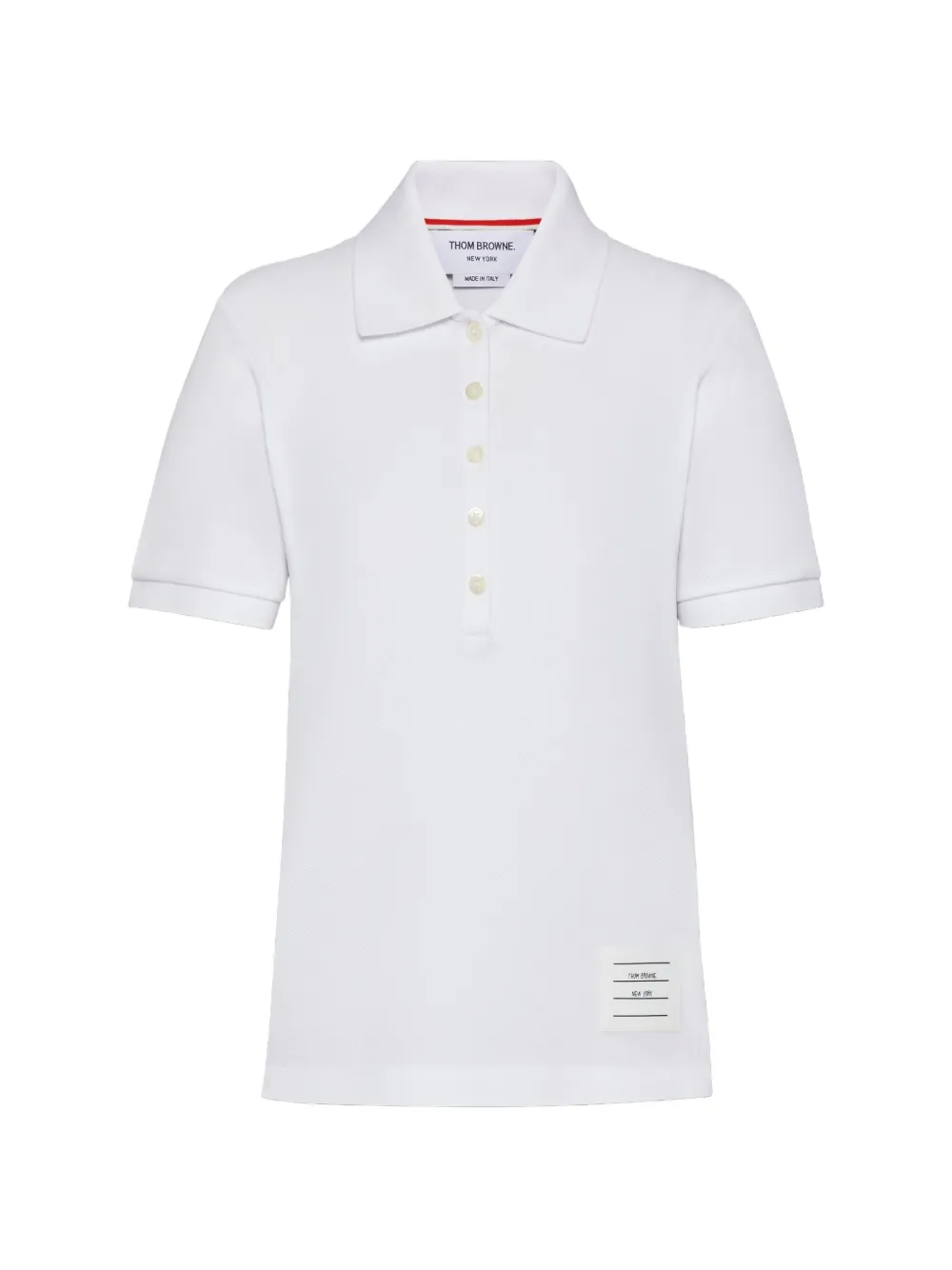 Thom Browne short-sleeve polo shirt - Bianco