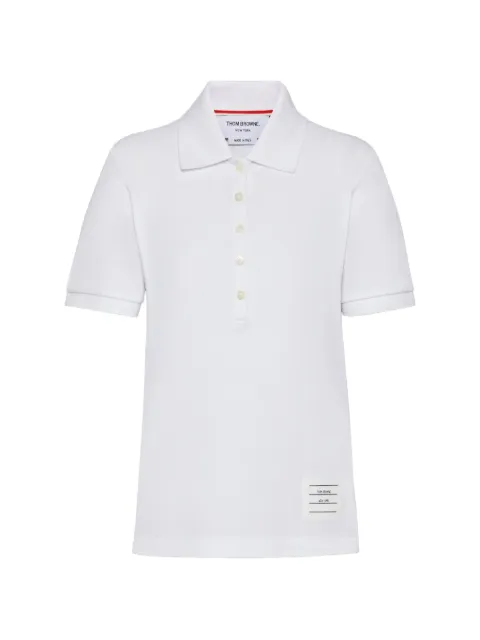 Thom Browne classic pique 4-bar polo