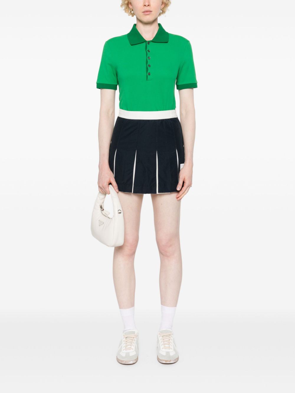 Thom Browne Poloshirt met logopatch - Groen