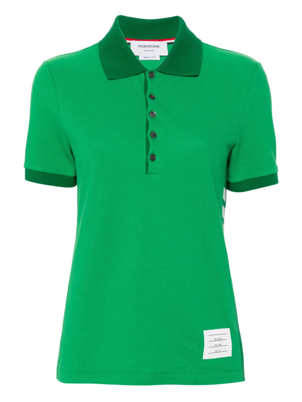 Thom Browne Poloshirt met logopatch Groen
