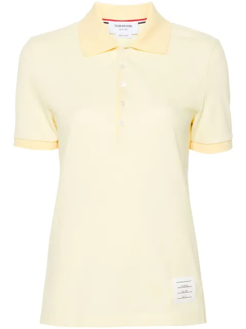 Thom Browne playera tipo polo con motivo de rayas y parche del logo