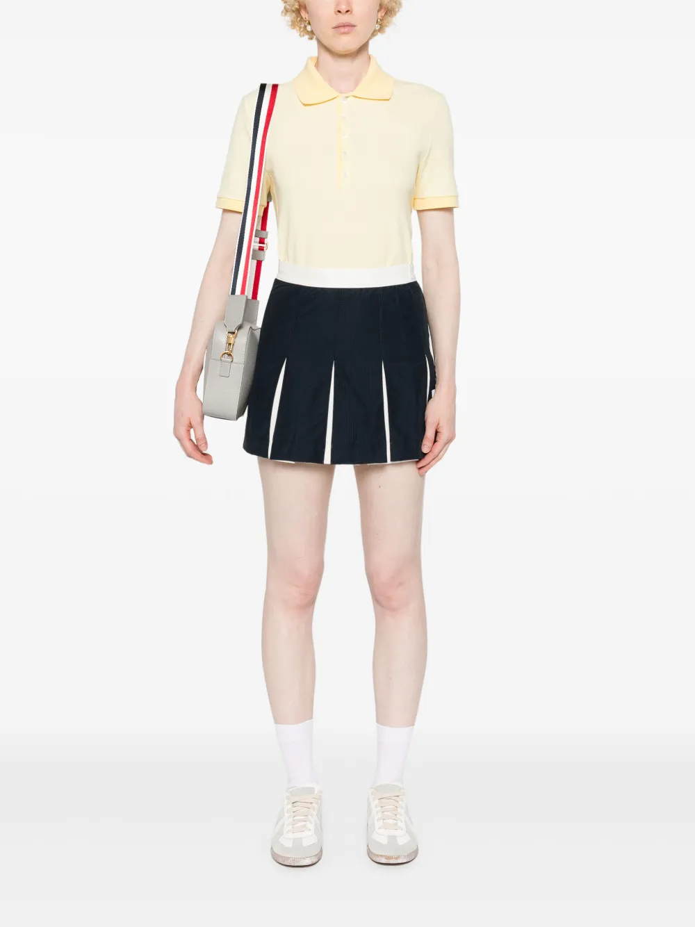 Thom Browne Poloshirt met logopatch - Geel