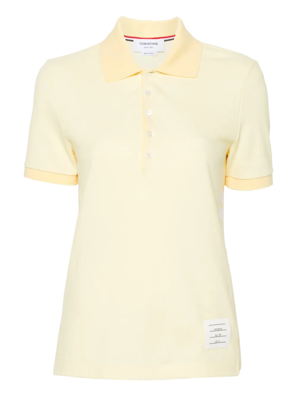 Thom Browne Poloshirt met logopatch Geel