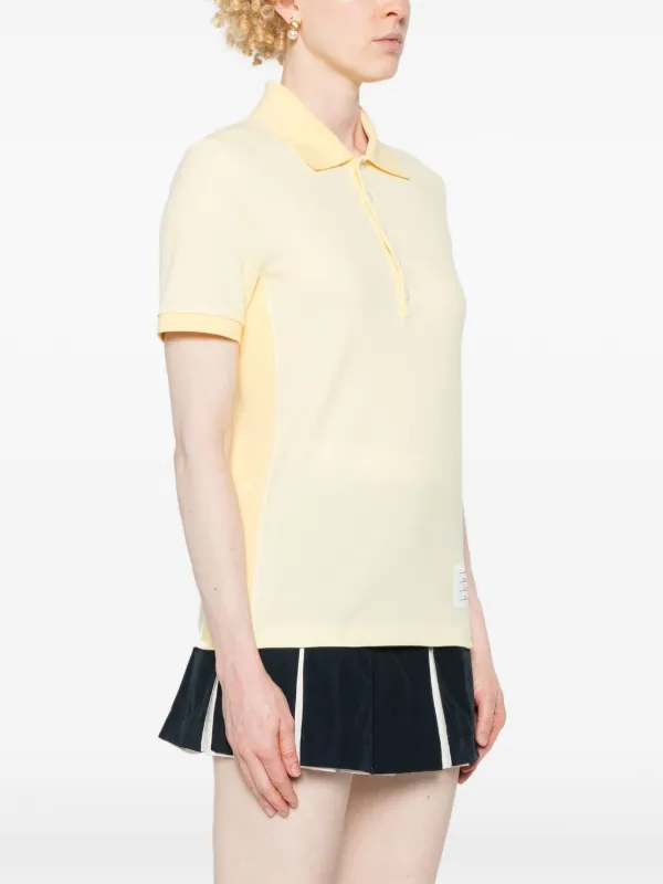THOM BROWNE ストライプ ポロシャツ　美品 Thom Browne ストライプ ポロシャツ | イエロー | FARFETCH JP