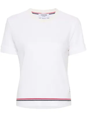 Tシャツ・カットソー THOM BROWNE Women Tunic Tops FJS206EJ0055100 WHITE Thom Browne Tops for Women - Shop on FARFETCH