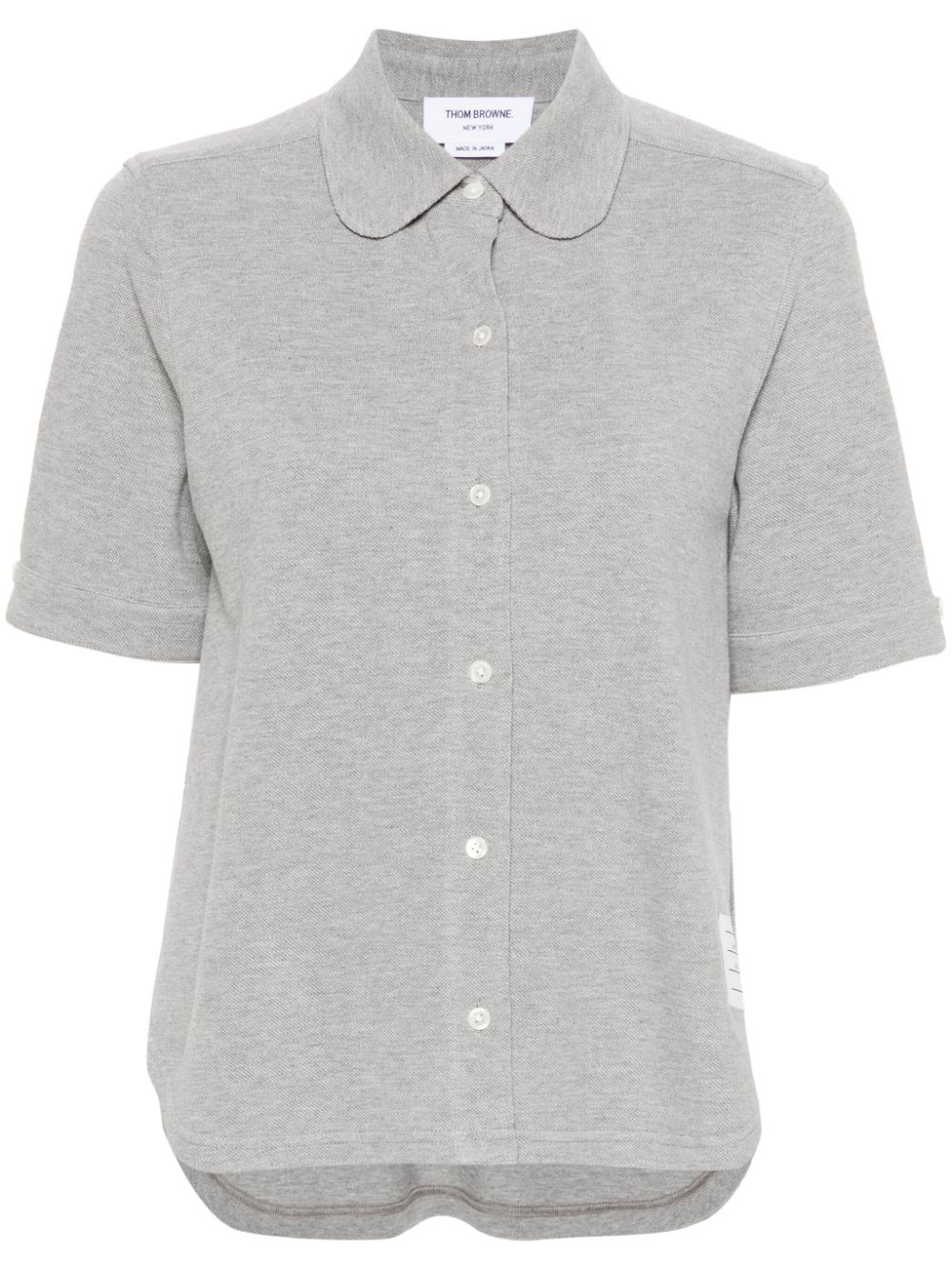 Thom Browne Blouse met logopatch Grijs