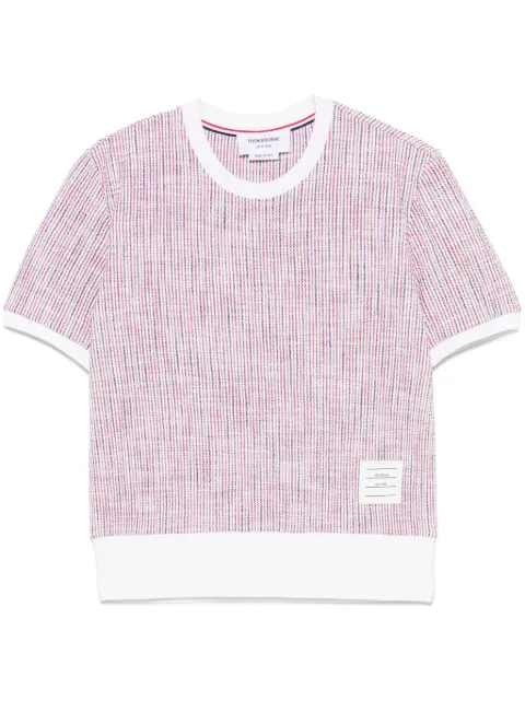 Thom Browne tweed short sleeve T-shirt
