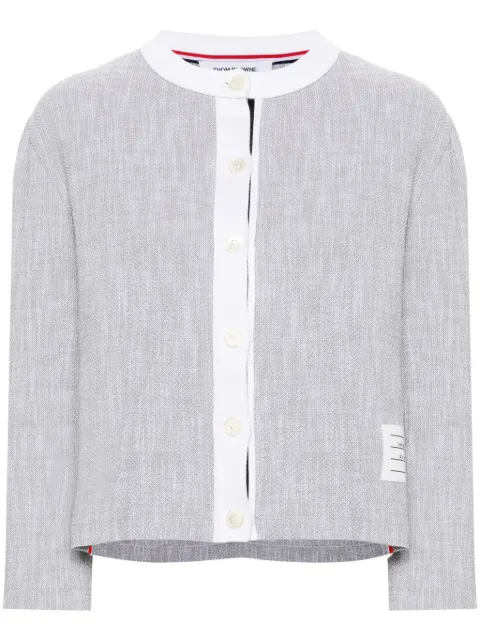 Thom Browne tweed cotton cardigan