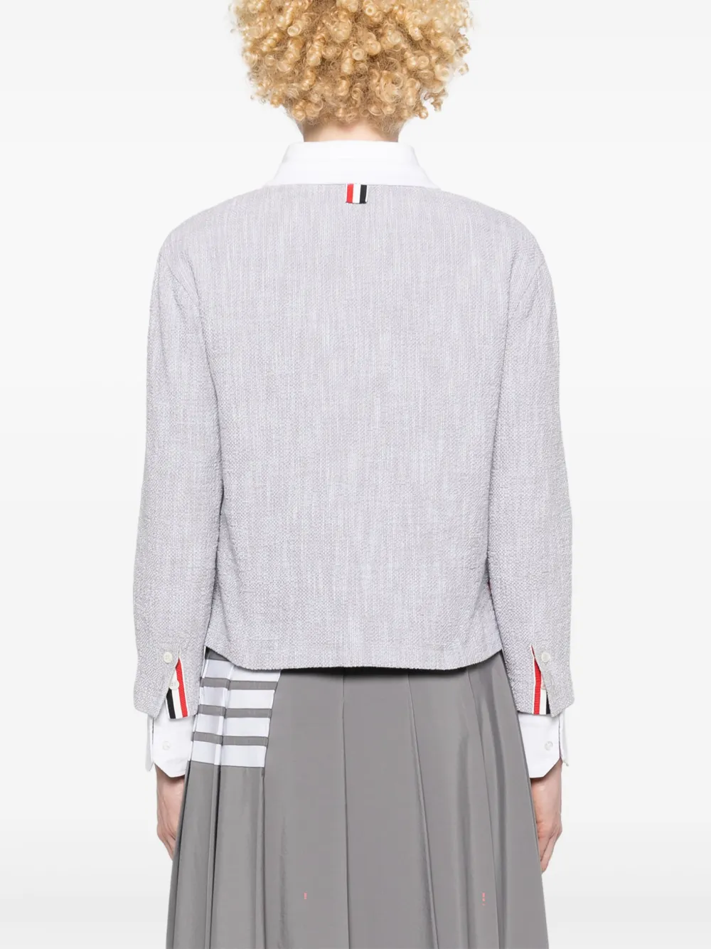 Thom Browne Tweed vest Grijs