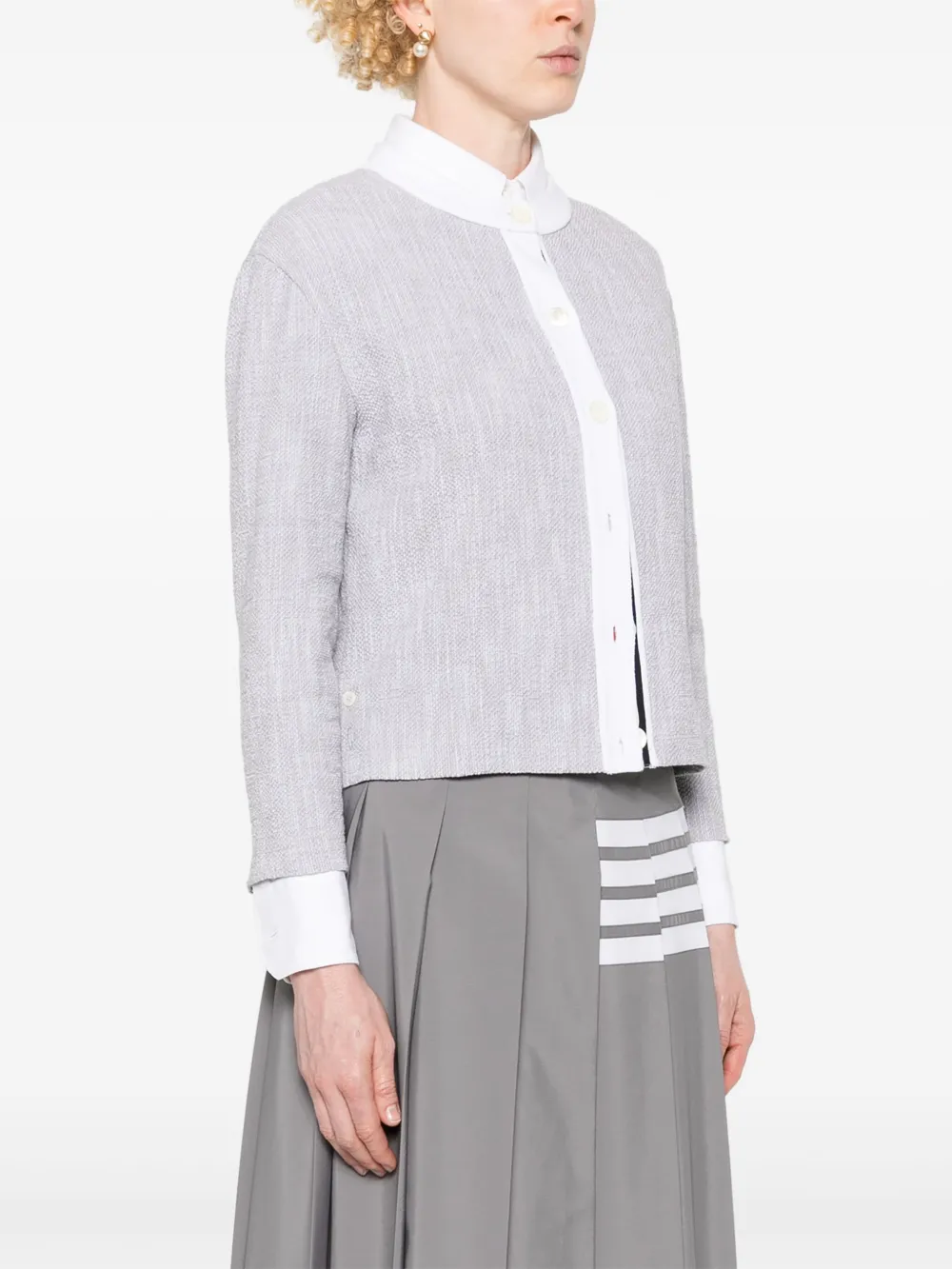 Thom Browne Tweed vest Grijs