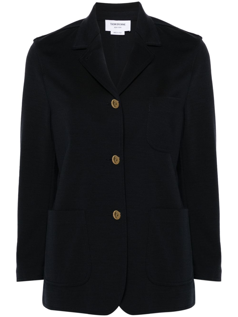 Thom Browne wool single-breasted blazer - Blue