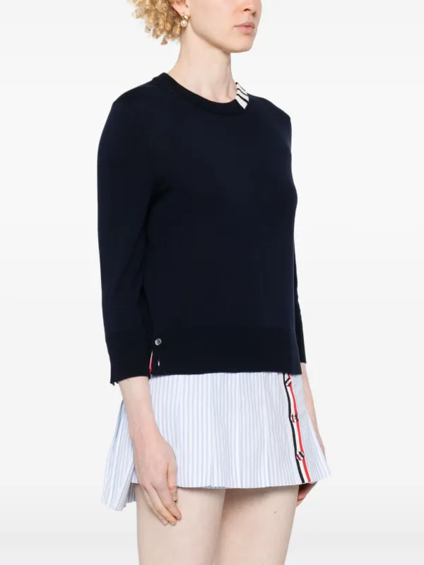 Thom Browne 4BAR プルオーバー | ブルー | FARFETCH JP
