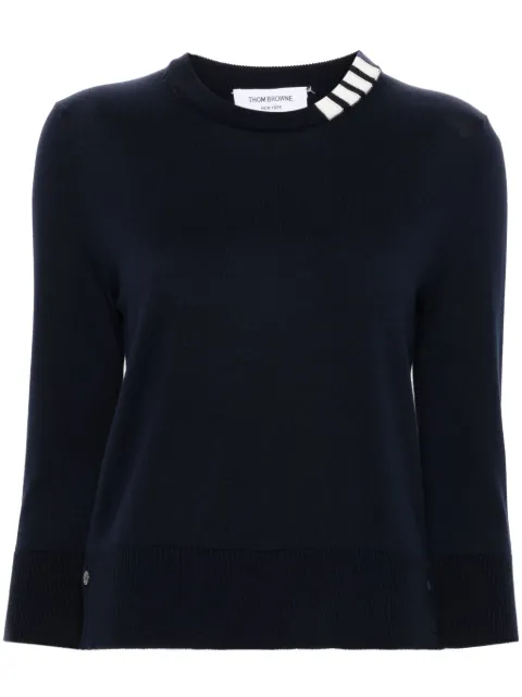 Thom Browne 4-Bar cotton jumper