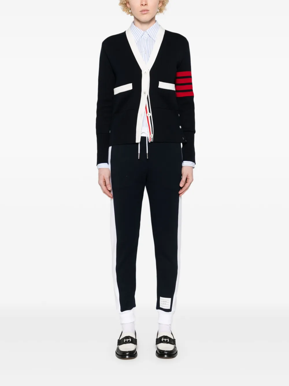 Thom Browne V-neck cotton cardigan | Cardigans | Image 2