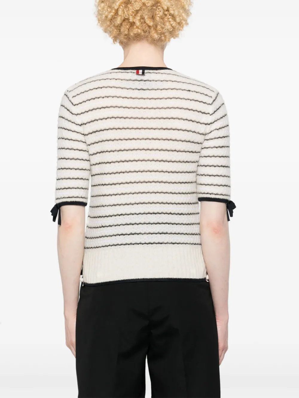 Thom Browne Gestreept vest Wit