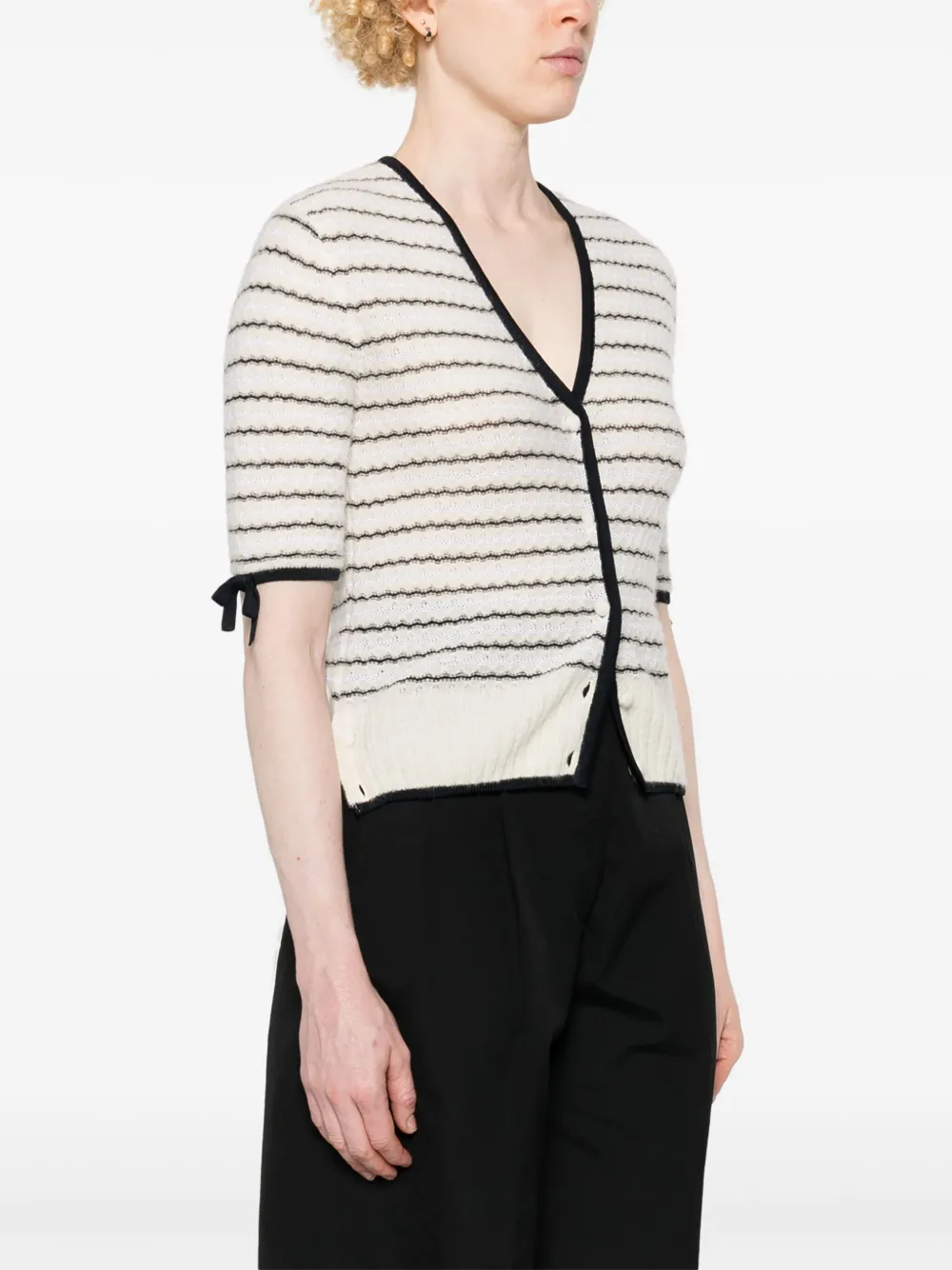 Thom Browne Gestreept vest Wit