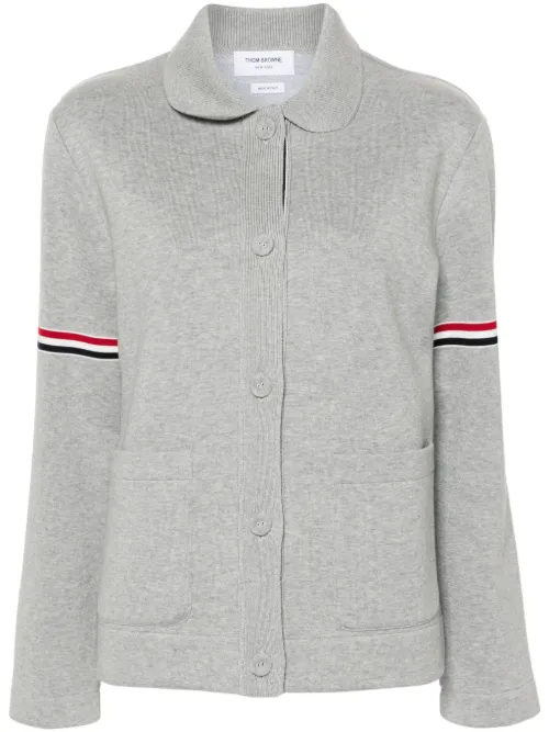 Veste en coton à bande tricolore - Thom Browne - Modalova