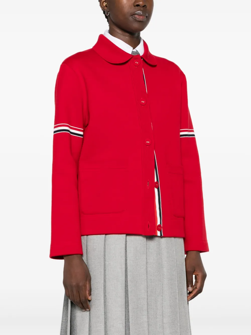 Thom Browne Jack met RWB-streep Rood