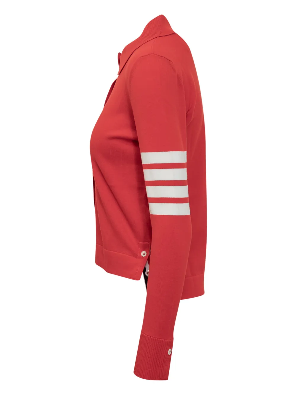 Thom Browne 4 Bar Stripes poloshirt Rood