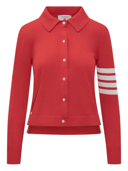 Polo à 4 bandes signature - Thom Browne - Modalova