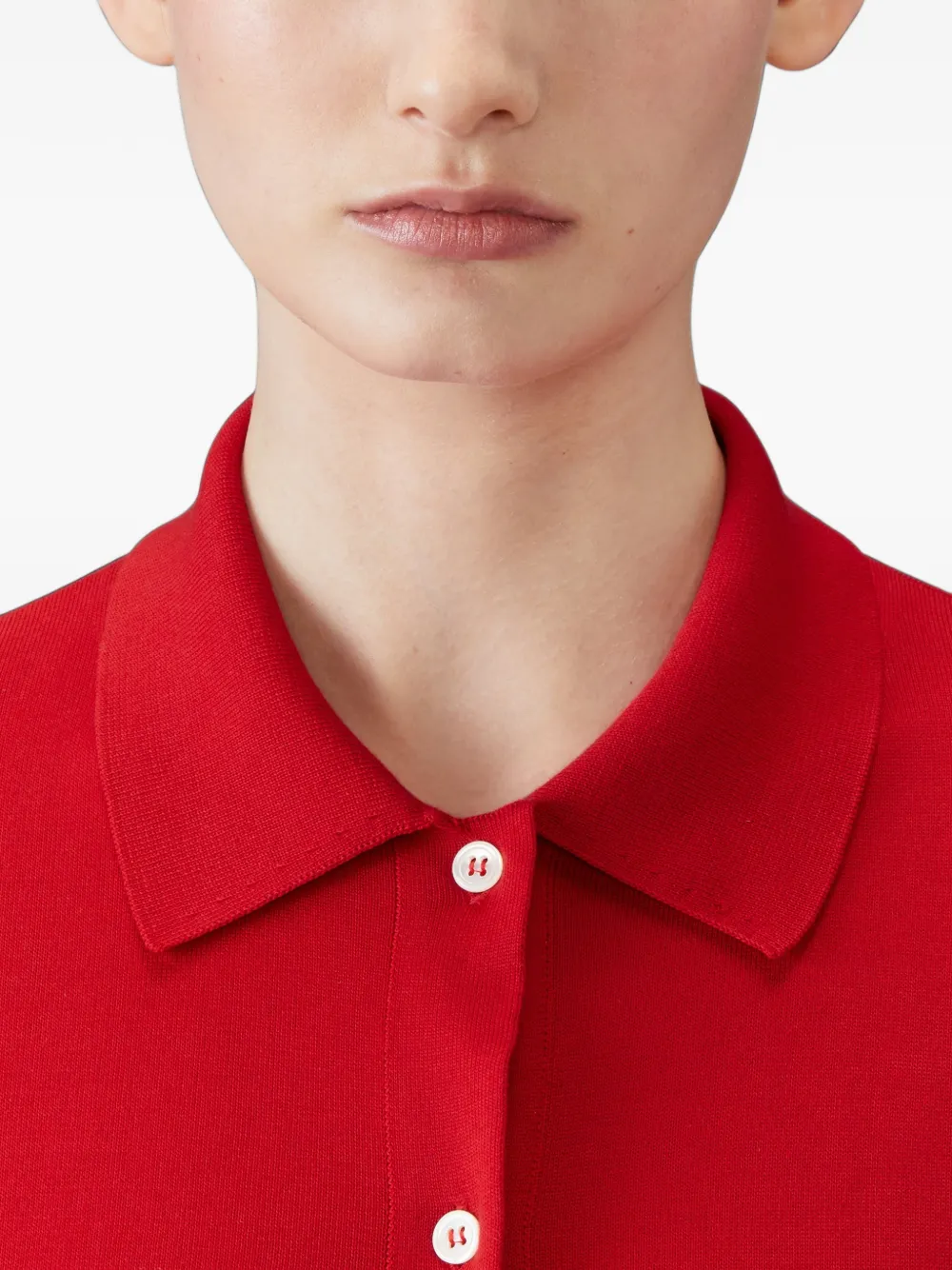 Thom Browne 4-Bar katoenen blouse Rood
