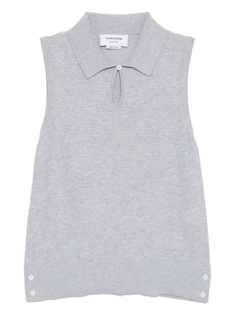 Thom Browne floated-cable polo