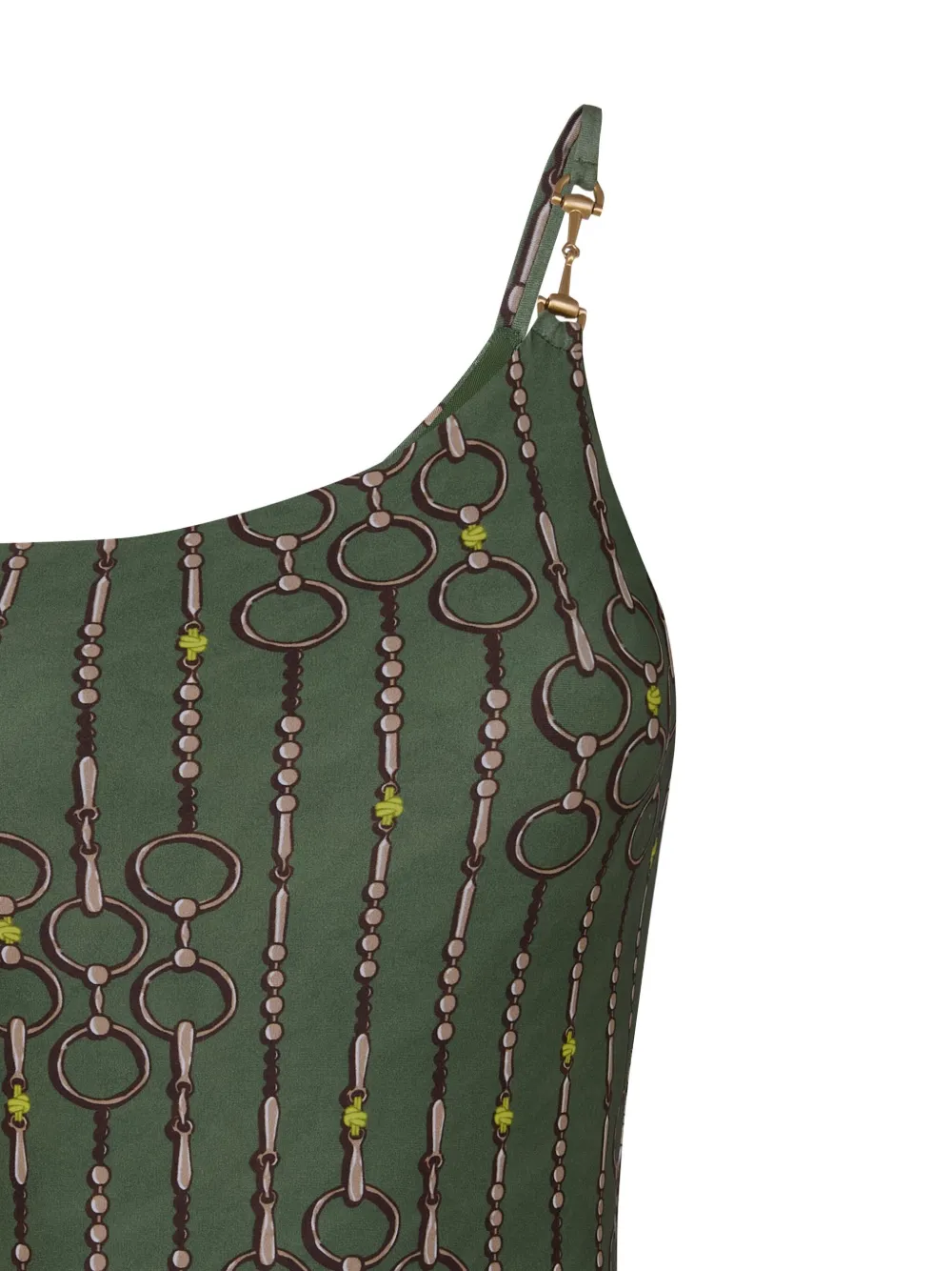 Lenny Niemeyer Horsebit asymmetrisch badpak - Groen