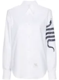 Thom Browne snake 4-Bar cotton shirt - White